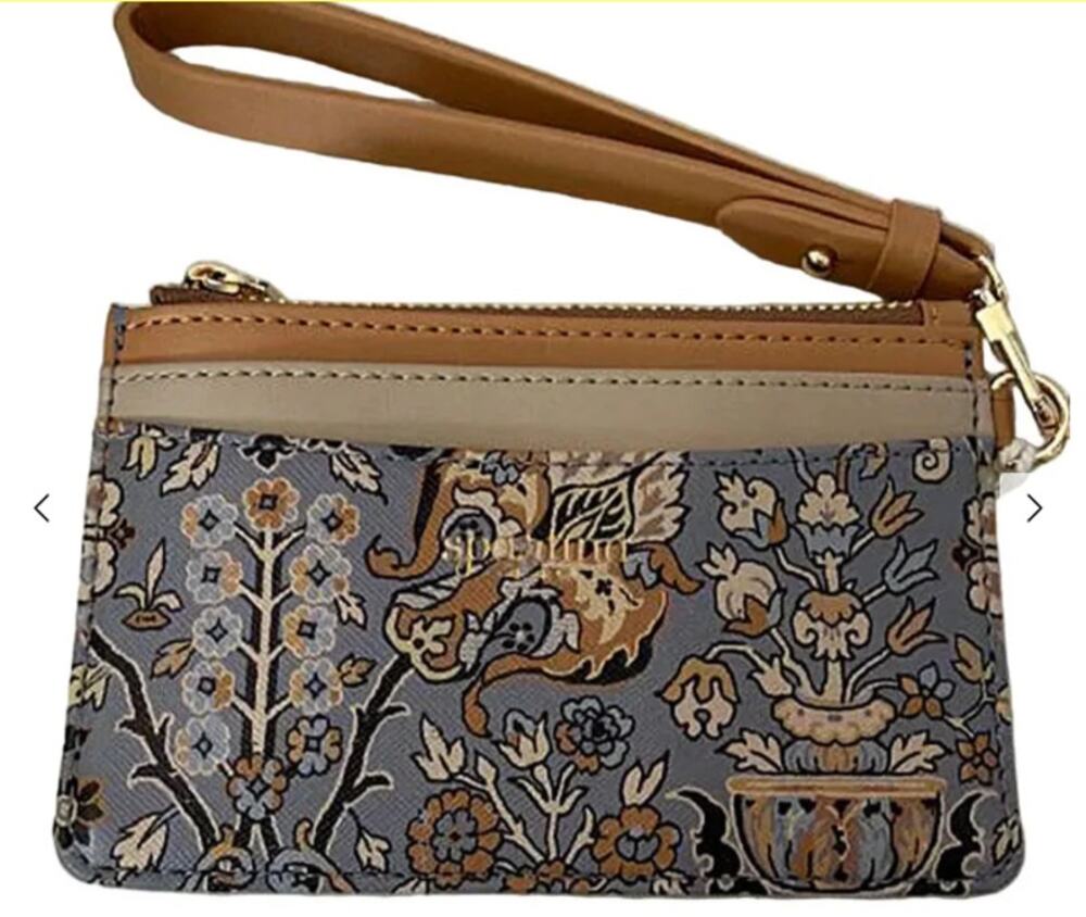 NWT Spartina Slim Card Wristlet Coin Purse Wallet, Guerard Estate Stone